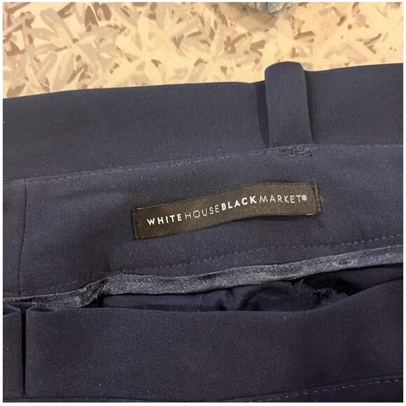 WHITE HOUSE BLACK MARKET | the tapered ankle pant navy blue 2 - Picture 5 of 8